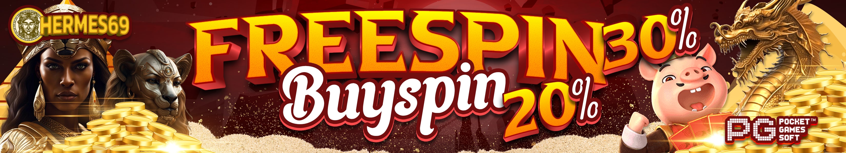 BONUS FREESPINS BUYSPINS PG SOFT (30%+20%)